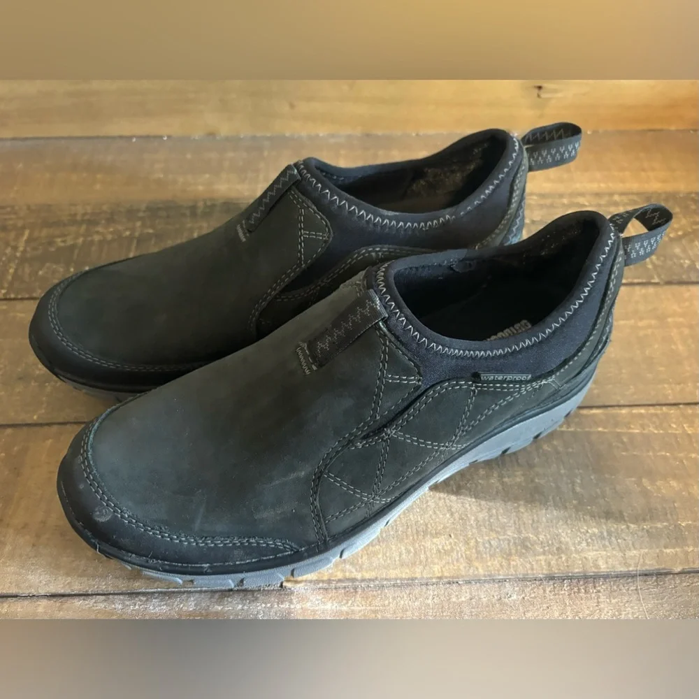 Clark’s women’s Wave Walk slip ons, black, size 7.5 - Picture 3 of 5